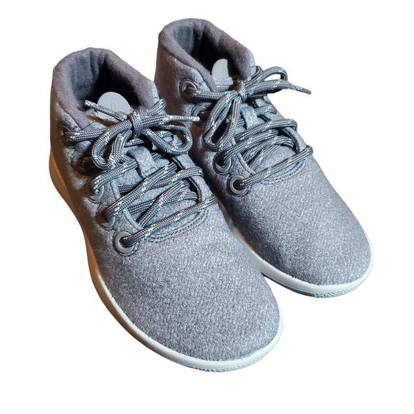 Allbirds Wool Runner-Up Mizzle Medium Grey (Light Grey Sole) Women's 10 High Top - Picture 3 of 10